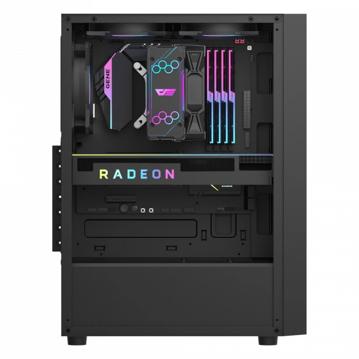 AIGO A290 USB3.0 3x12CM FAN TEMPERLI CAM SIYAH ATX KASA