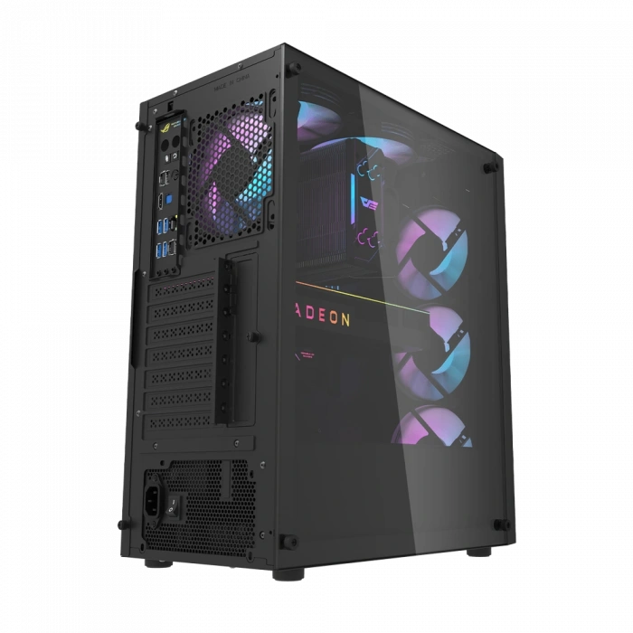 AIGO DK351 USB3.0 3x12CM FAN TEMPERLI CAM SIYAH E-ATX KASA