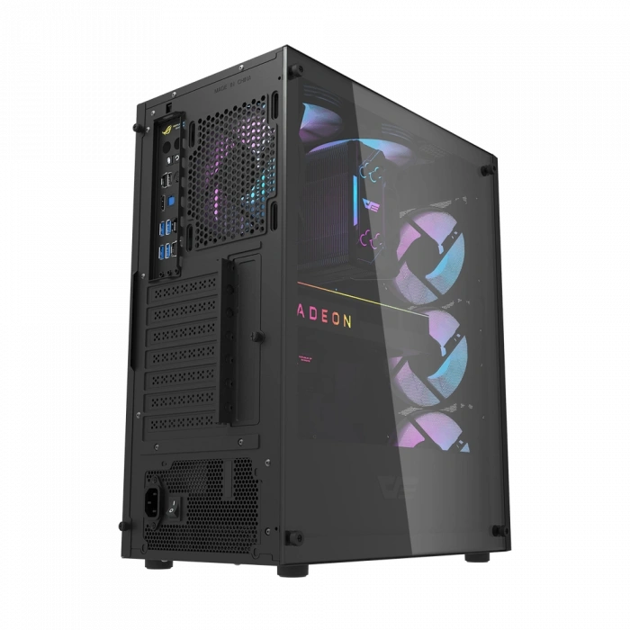 AIGO DK352 650W 80+ USB3.0 4x12CM FAN TEMPERLI CAM SIYAH E-ATX KASA