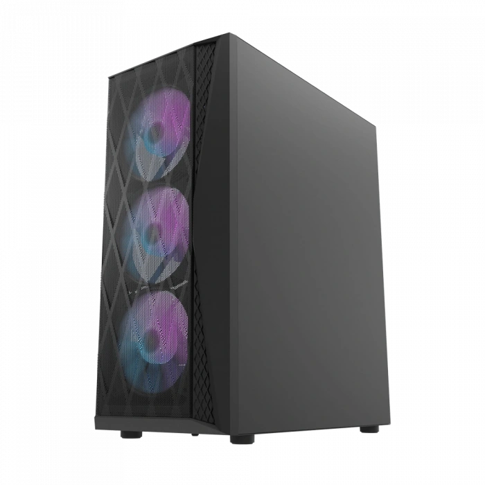 AIGO DK352 650W 80+ USB3.0 4x12CM FAN TEMPERLI CAM SIYAH E-ATX KASA