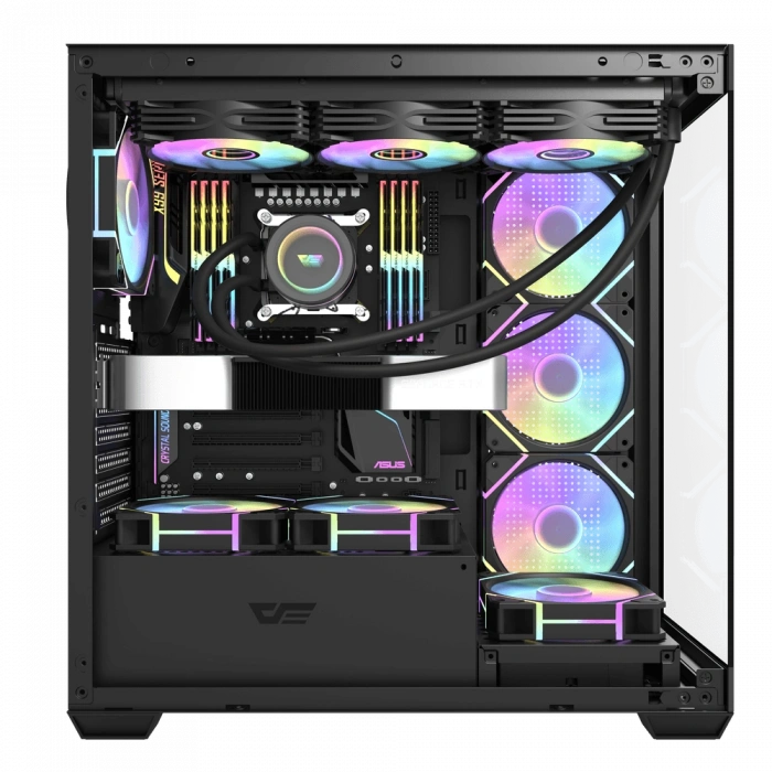 AIGO DS900 750W 80+ USB3.0 4x12CM FAN TEMPERLI CAM SIYAH ATX KASA