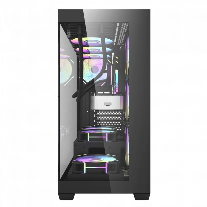 AIGO DS900 750W 80+ USB3.0 4x12CM FAN TEMPERLI CAM SIYAH ATX KASA