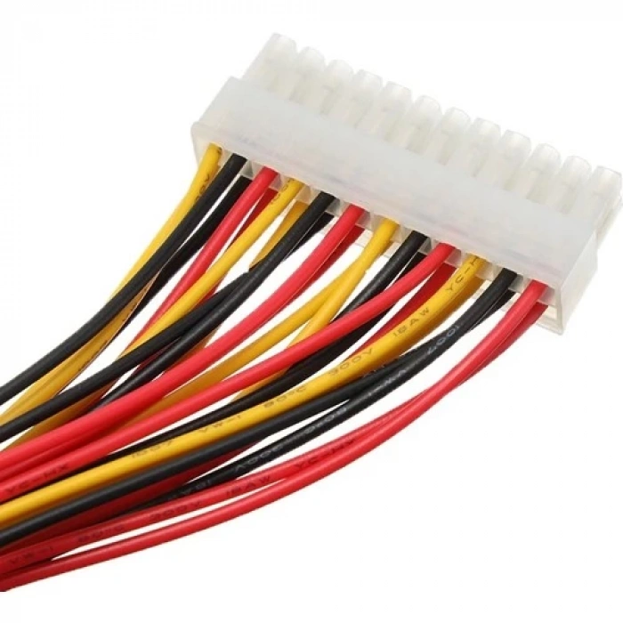 Alfais 4983 Kasaiçi Psu Atx 24 Pin Power Uzatma Supply Uzatıcı Ek Dişi Erkek Güç Kablosu