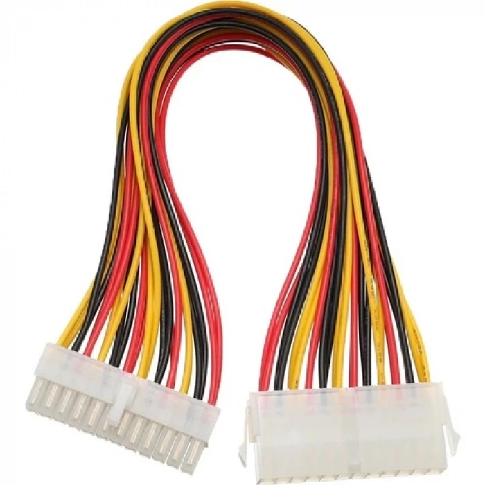 Alfais 4983 Kasaiçi Psu Atx 24 Pin Power Uzatma Supply Uzatıcı Ek Dişi Erkek Güç Kablosu