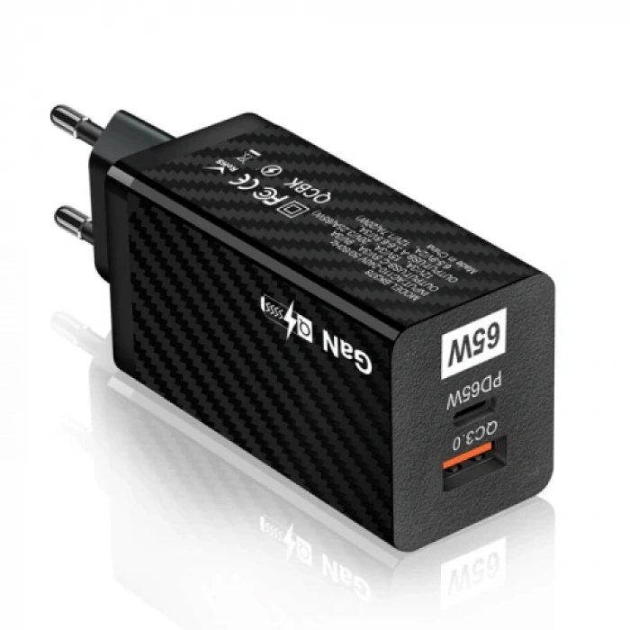 ALLY PD 65W GaN USB + Type-C Hızlı Şarj Başlığı 