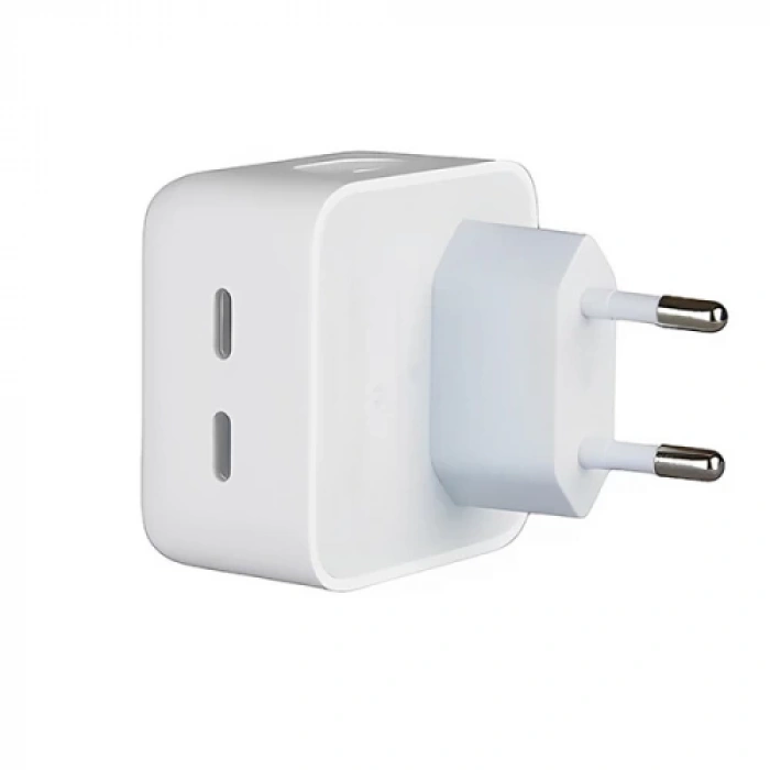 Apple Uyumlu 35 W Çift Usb-C Bağlantı Noktalı Şarj Adaptörü Hızlı Ikili Şarj