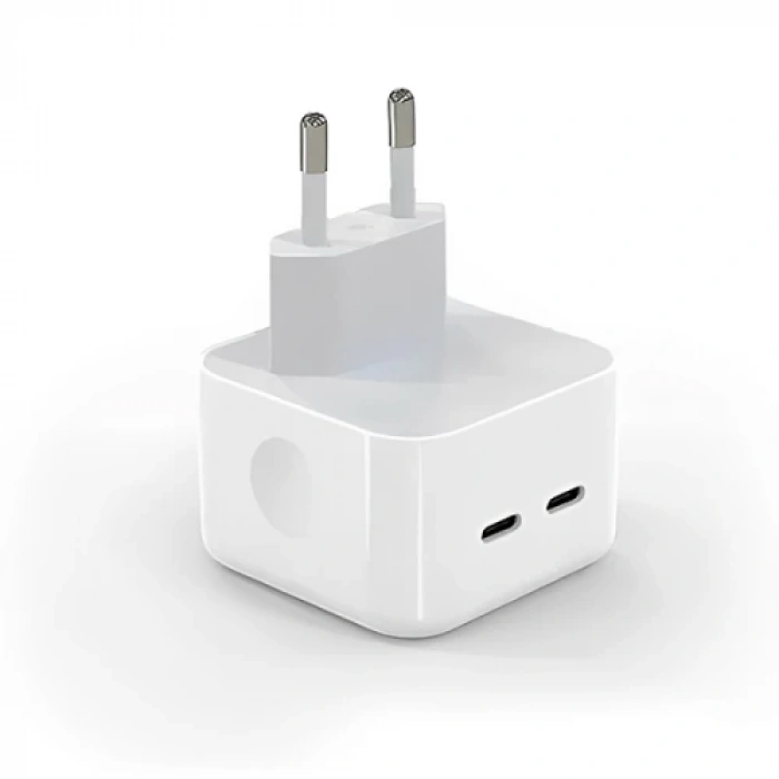 Apple Uyumlu 35 W Çift Usb-C Bağlantı Noktalı Şarj Adaptörü Hızlı Ikili Şarj
