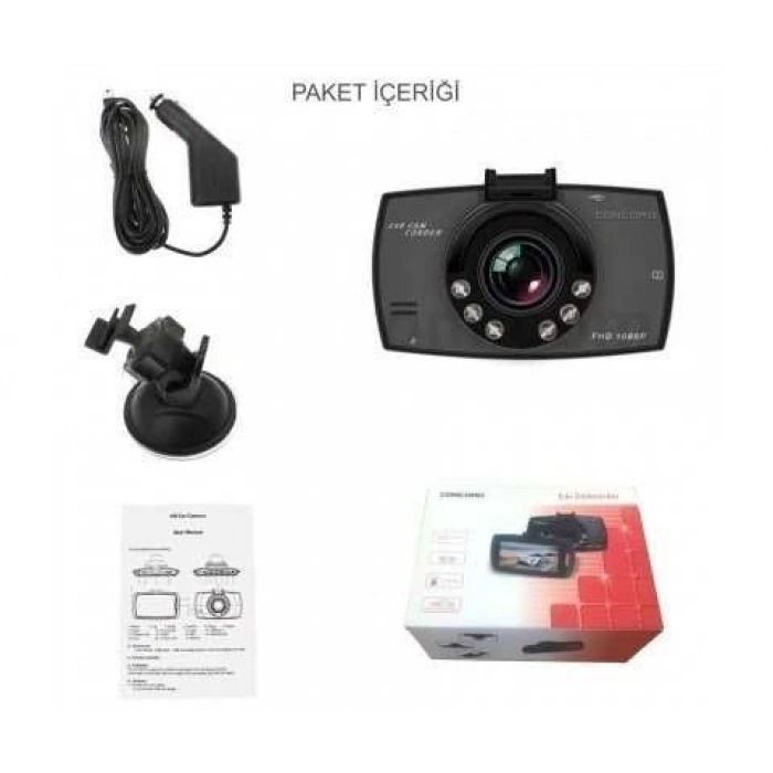 Araç İçi Kamera| 2.5 İnç TFT| CONCORD C-650 | VGA | G-SENSÖR |