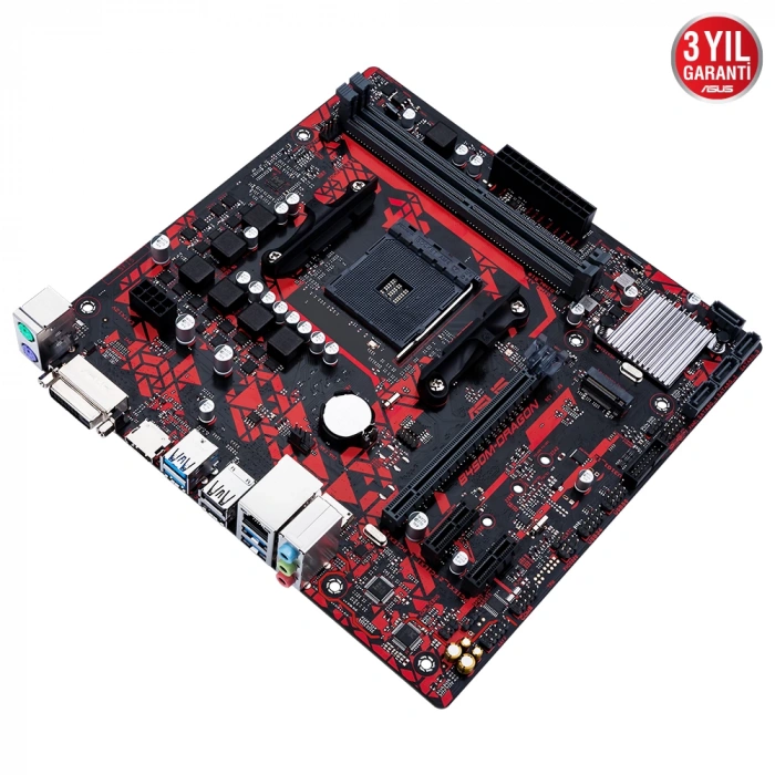 ASUS B450M-DRAGON AM4 DDR4 SES GLAN HDMI/DVI SATA3 USB3.1 mATX