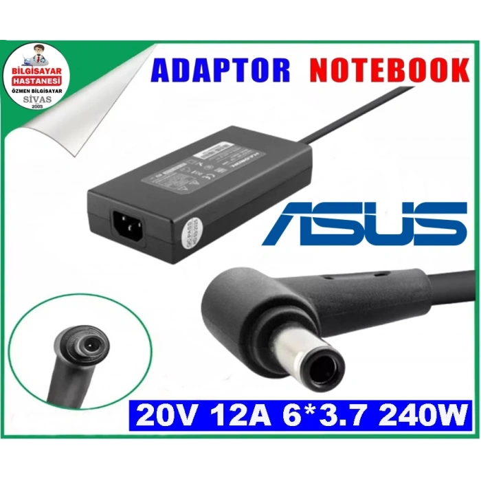 Asus Notebook Adaptörü 20V 12A 6*3.7 240W (Hadron Hd8874)