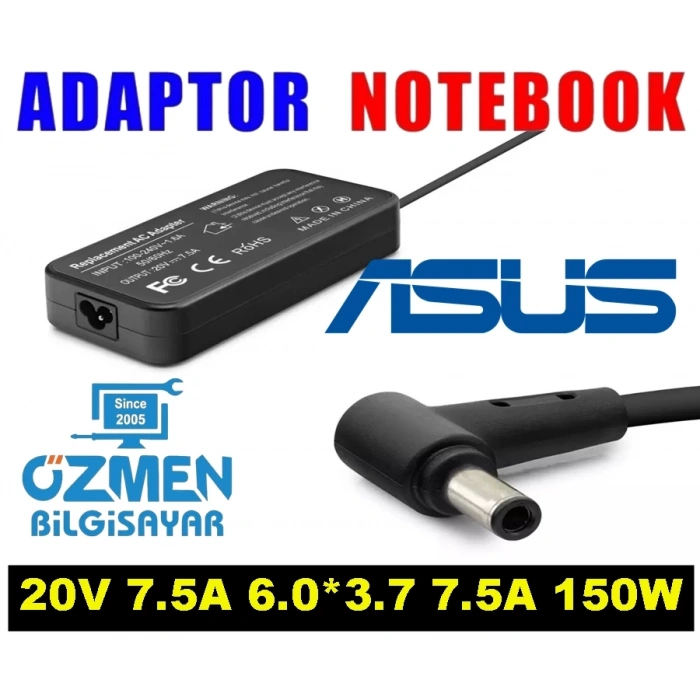 Asus Notebook Adaptörü 20V 7.5A 6.0*3.7 150W (Hadron Hd8867)