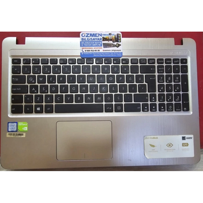 Asus X540U Klavye kasası+ klavye