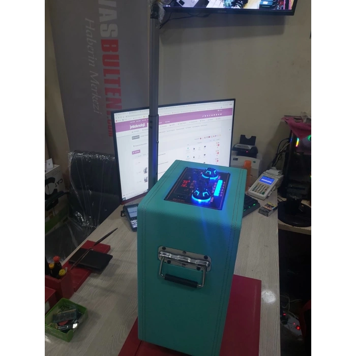 B-V8 -8 inch 800w Subwoofer Kablosuz Mikrofon