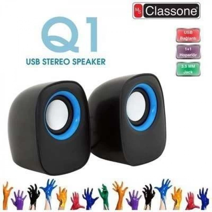 BİLGİSAYAR HOPARLÖR SÜPER BASS 1+1 SPEAKER USB 2.0 D-05