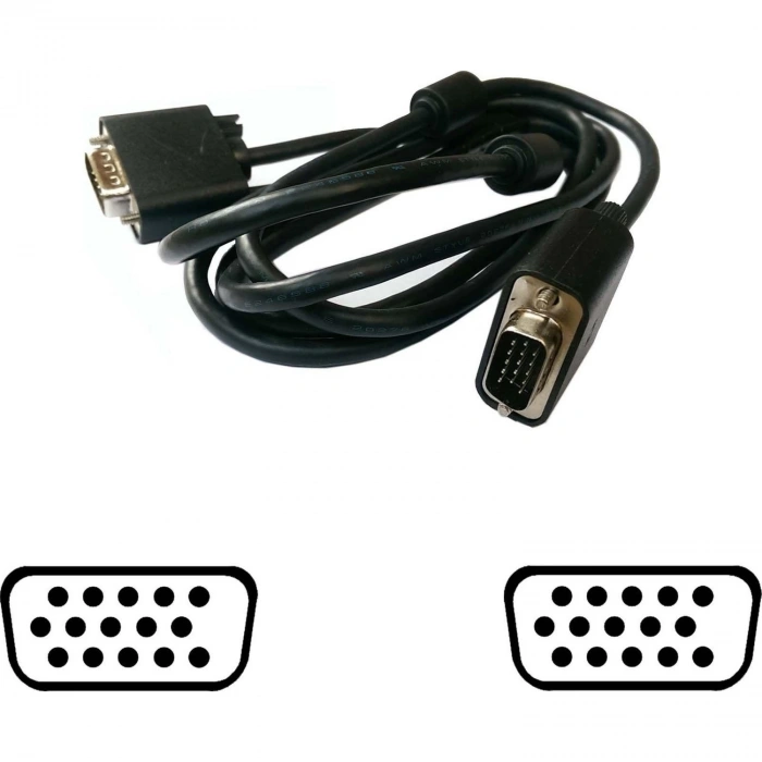 Bilgisayar VGA Kablo 15PIN Erkek 1.5m Dell
