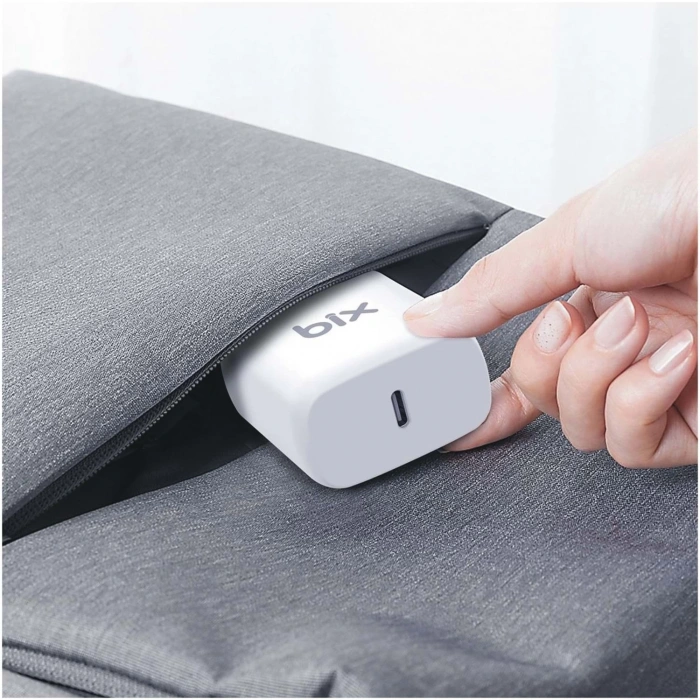 Bix BX-PD25TA 25W Hızlı Şarj / PD Port iPhone / Samsung / Android Uyumlu Seyahat Şarjı Adaptörü