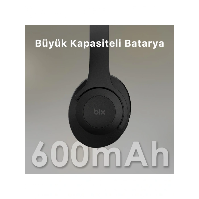 Bix Soundcraft BH2 Katlanabilir Bluetooth 5.3 Kulaküstü Kulaklık Siyah
