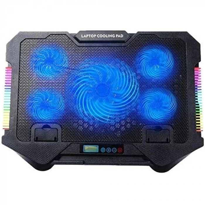 Blackbird Game Center Breeze 5 Fanlı Rgb 5 Kademeli LCD Göstergeli Notebook Soğutucu S500