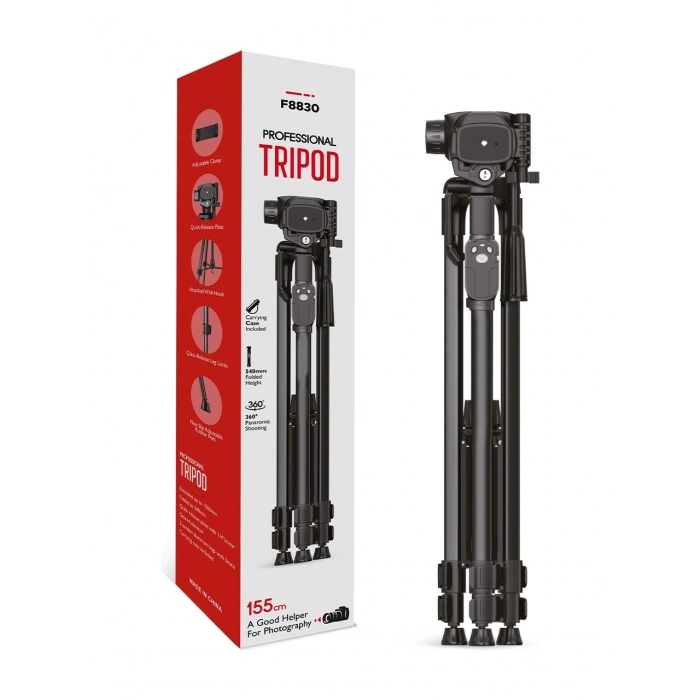 Blic 8830 150 cm Tripod Çantalı Bluetooth Kumandalı Profesyonel Telefon ve Fotoğraf Makinesi Tutucu