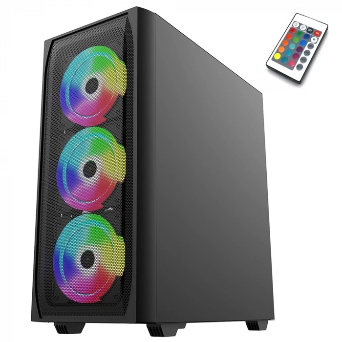 Blueforce Ultimate Kumandalı 6x120mm Fanlı Rgb Gaming Oyuncu Kasası Mid Tower Psusuz