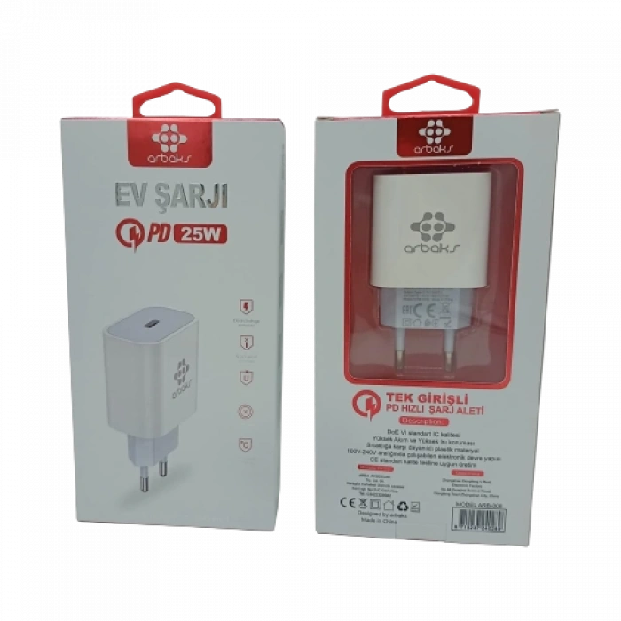 Business Pd 25W Tek Girişli Hızlı Şarj Başlik Arbaks Pd-25