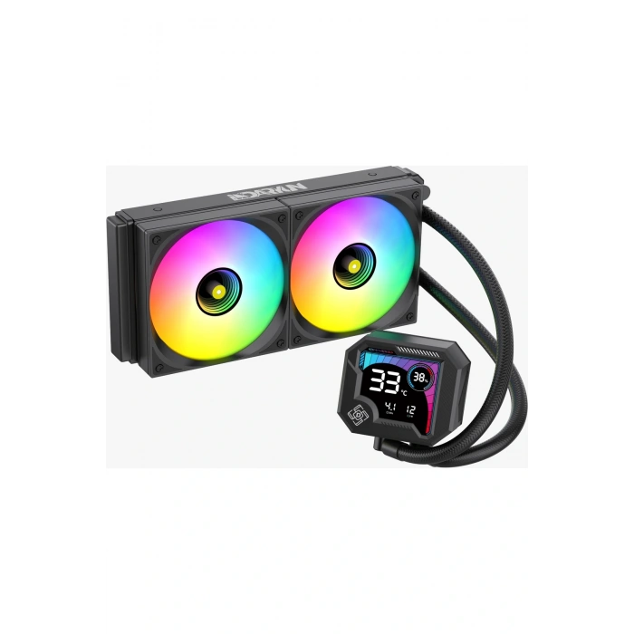 DARYUN Buzz-V2 240MM Siyah Argb Yeni Nesil ISI Göstergeli Yüksek Performanslı Sıvı Soğutma