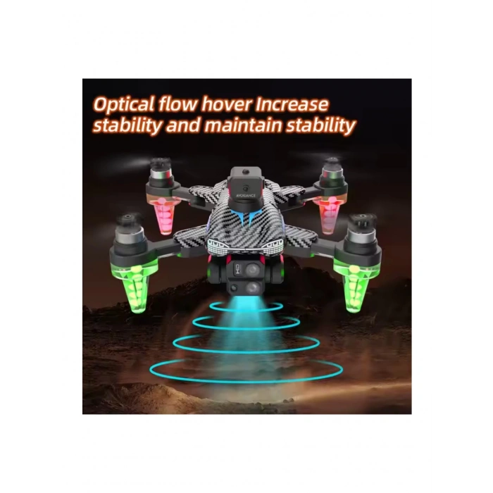 C19S Drone 360 Derece Engel Kaçınma Karbon Fiber Drone Wifili 1080P Çözünürlüklü