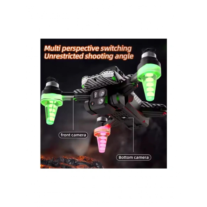 C19S Drone 360 Derece Engel Kaçınma Karbon Fiber Drone Wifili 1080P Çözünürlüklü