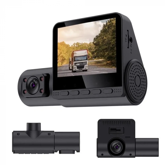 C50 ÇİFT LENSLİ ARAÇ İÇİ DİKİZ GPS DASHCAM WIFI ARABA KAMERASI