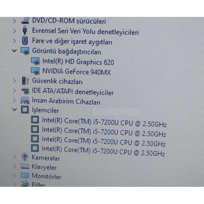 Casper F600 Orijinal Anakart i5-7200U 940MX K15K-DSC REV 2.0