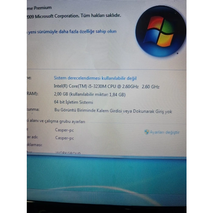 Casper MT50-MT55 CKV CKY CKU CHY Anakart V.02-İ5 3 NESİL İŞLEMCİ DAHİL