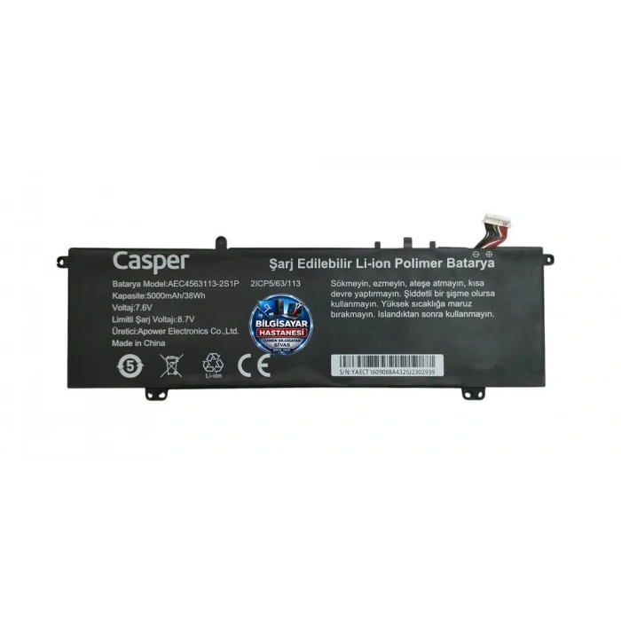 Casper Nirvana X600 X700 Orijinal Batarya AEC4563113-2S1P
