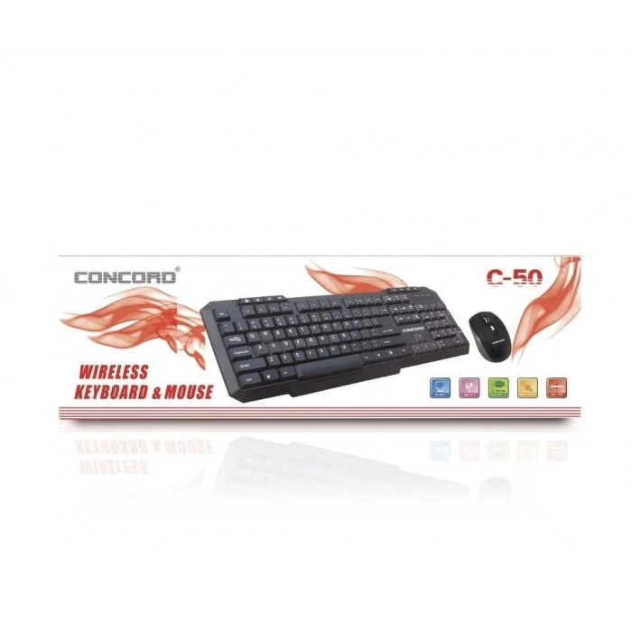 Concord C-50 | Wireless Kablosuz Klavye Mouse Set