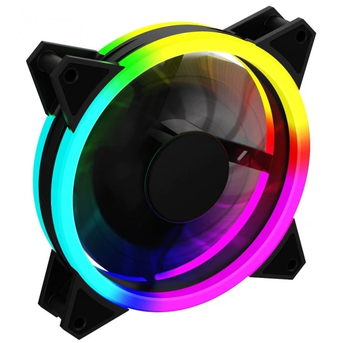 Concord C-892 Rgb 3 Renk Rainbow Gökkuşağı 12cm Kasa Geniş Fan