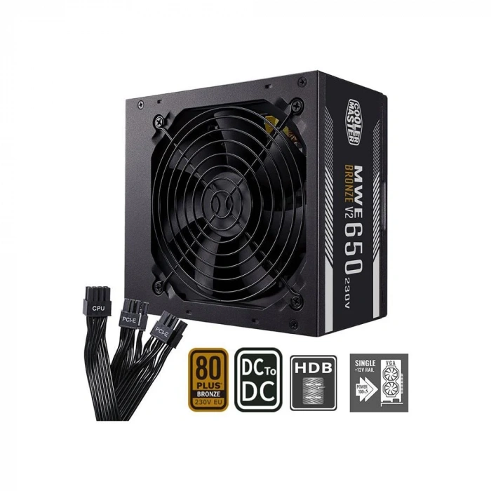 Cooler Master CMP510 Tg 650W 80+ Bronze Argb Halo Mesh Atx Mid Tower Kasa