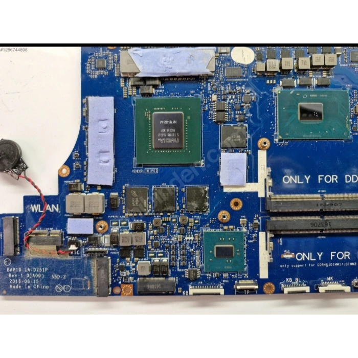 Dell Alienware 15 R3 17 R4 LA-D751P GTX1070 İ7-6820HK anakart