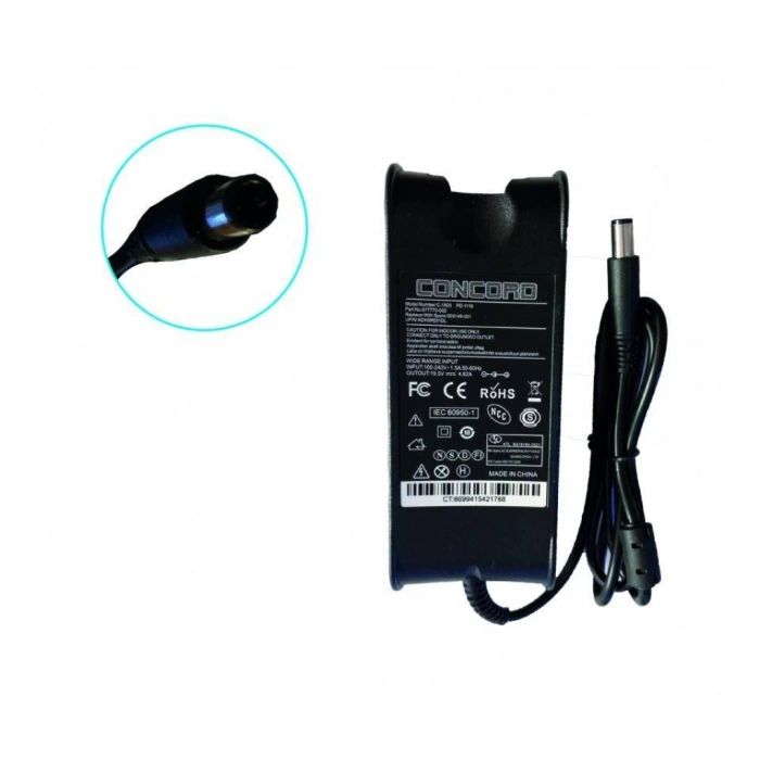DELL/HP Dizüstü Laptop Adaptör 19.5V 4.62A 7.4*5.0mm İĞNE UÇLU