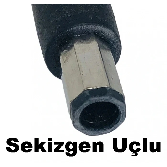 DELL Orjinal 65W P1650-020W Sekizgen Uçlu Şarj Cihazı 19.5V 3.34A NX061