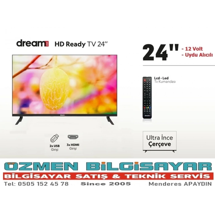 Dreamstar 24DSE100 24 61Ekran Uydu Alıcılı Led TV Full HD