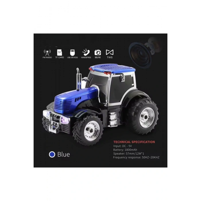 Traktör Görünümlü Usb Bluetooth Radyo Müzik Çalar Everton Rt-1973