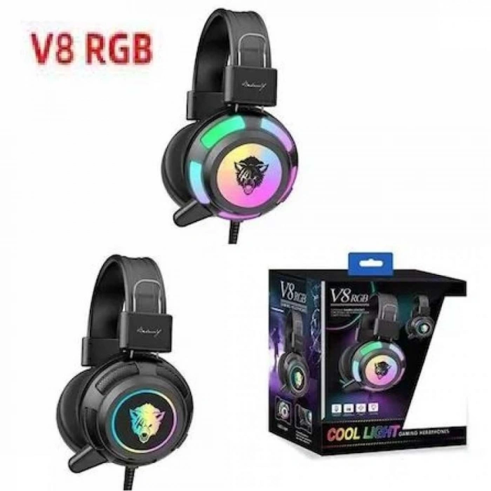 F15 IŞIKLI RGB OYUNCU PORTATİF KULAKLIK LEDLİ