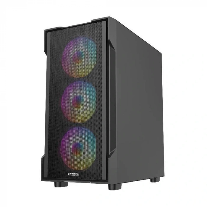 FAZEON F1 650W 80+ BRONZE 4x120MM RGB FANLI mATX MESH KASA
