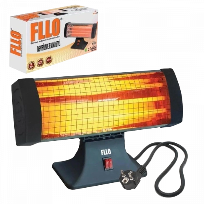 FLLO Elektrikli Soba Ayak altı Isıtıcı 3 Çubuklu 1800w