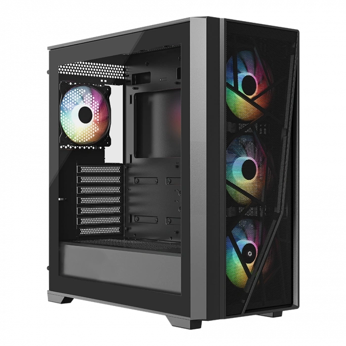 FRISBY FC-9540G 750W 80+ BRONZE USB3.0 4x12CM RGB FAN MID TOWER SIYAH KASA