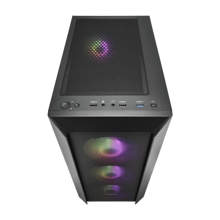 FSP CMT218 650W 80+ USB3.0 4x12CM RGB FAN SIYAH ATX KASA
