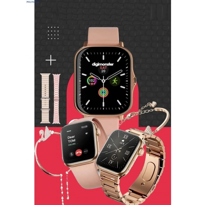 G12 Plus Amoled 3 Kordonlu Bileklik Hediyeli 38mm Akıllı Saat