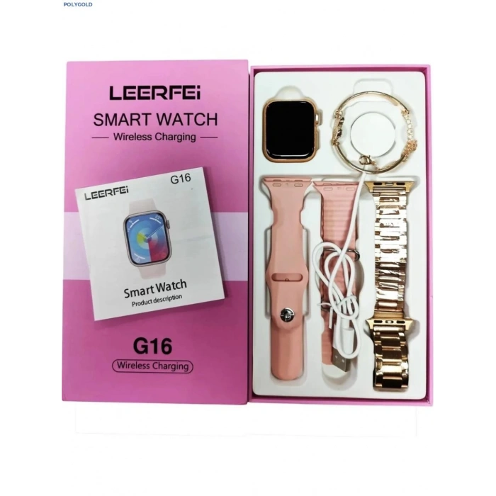 G16 Mini Amoled 3 Kordonlu Bileklik Hediyeli 38mm Akıllı Saat