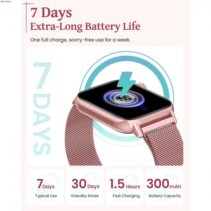 G39 Bayan Akıllı Saat 3 Kordonlu Küpe Yüzük Bileklik Hediyeli