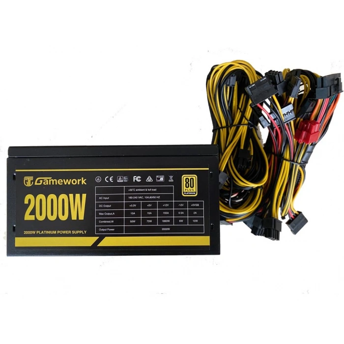 Gamework 2000W 80 + Platinium Güç Kaynağı