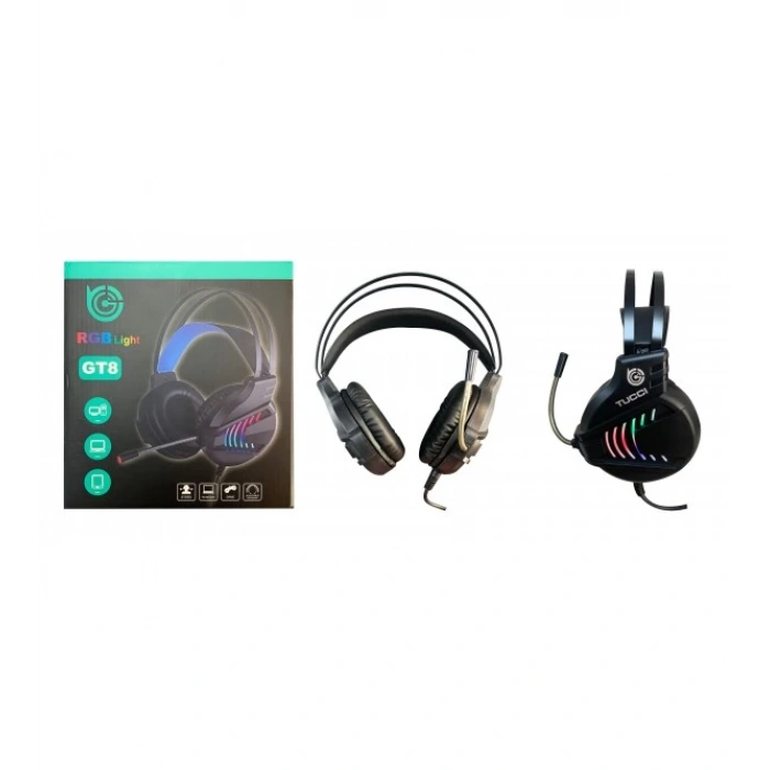 Gt8 Usb+Aux Mic. Rgb Gaming Kulaklık